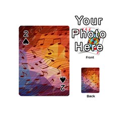 Music Notes Playing Cards 54 (mini)  by linceazul