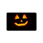 Pumpkin Helloween Face Autumn Magnet (Name Card) Front