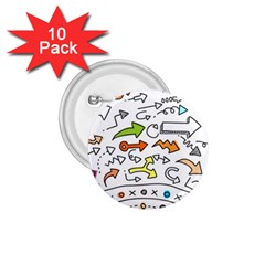 Desktop Pattern Art Graphic Design 1 75  Buttons (10 Pack) by Celenk