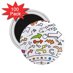 Desktop Pattern Art Graphic Design 2 25  Magnets (100 Pack)  by Celenk