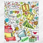 Doodle New Year Party Celebration Canvas 11  x 14   10.95 x13.48  Canvas - 1