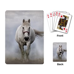 Horse Mammal White Horse Animal Playing Card by Celenk