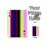 Abstract Background Pattern Textile 2 Playing Cards 54 (Mini)  Front - HeartK