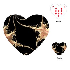 Fractal Art Design Pattern Texture Playing Cards (heart)  by Celenk