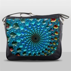 Fractal Art Design Pattern Messenger Bags by Celenk