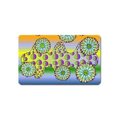 Amoeba Flowers Magnet (name Card) by CosmicEsoteric