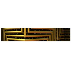 Modern Art Sculpture Architecture Large Flano Scarf  by Celenk