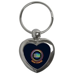 Geek Power Key Chains (heart)  by linceazul