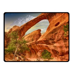 Canyon Desert Rock Scenic Nature Double Sided Fleece Blanket (small)  by Celenk