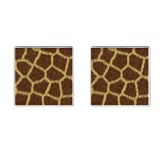 Background Texture Giraffe Cufflinks (square) by Celenk