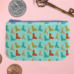 Blue Orange Boots Large Coin Purse by snowwhitegirl