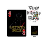 Darth Vader Cat Playing Cards 54 (Mini)  Front - Heart10