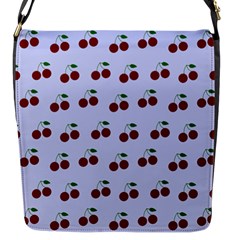 Blue Cherries Flap Messenger Bag (s) by snowwhitegirl