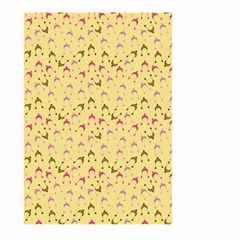 Hats Pink Beige Large Garden Flag (two Sides) by snowwhitegirl