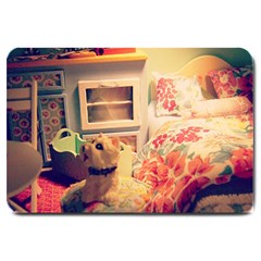Cream Dollhouse Large Doormat  by snowwhitegirl