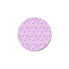 Blue Pink Hearts Golf Ball Marker by snowwhitegirl