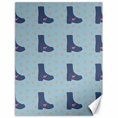 Deer Boots Teal Blue Canvas 18  X 24   by snowwhitegirl