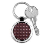 Grey Pink Lilac Brown Eggs On Brown Key Chains (Round)  Front