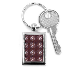 Grey Pink Lilac Brown Eggs On Brown Key Chains (rectangle)  by snowwhitegirl