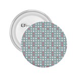 Pink Peach Grey Eggs On Teal 2.25  Buttons Front
