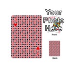 Grey Red Eggs On Pink Playing Cards 54 (Mini)  Front - Heart7