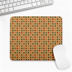 Grey Brown Eggs On Beige Large Mousepads by snowwhitegirl