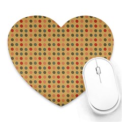 Grey Brown Eggs On Beige Heart Mousepads by snowwhitegirl