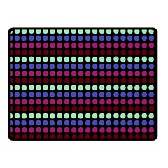 Multi Black Dots Fleece Blanket (small) by snowwhitegirl