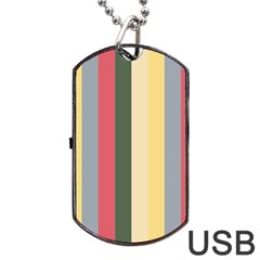 Summer Rose Dog Tag Usb Flash (one Side) by snowwhitegirl