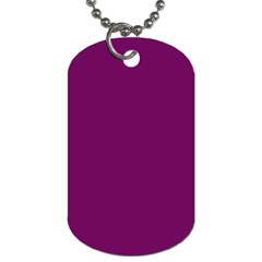 Magenta Ish Purple Dog Tag (two Sides) by snowwhitegirl