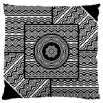 Wavy Panels Large Cushion Case (Two Sides) Back