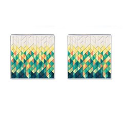 Background Geometric Triangle Cufflinks (square) by Nexatart
