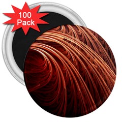 Abstract Fractal Digital Art 3  Magnets (100 Pack) by Nexatart