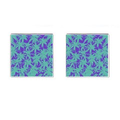Electric Palm Tree Cufflinks (square) by jumpercat