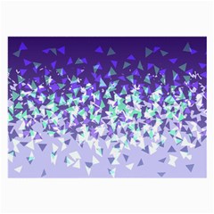 Purple Disintegrate Large Glasses Cloth (2-side) by jumpercat