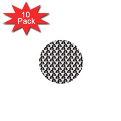 Angry Girl Pattern 1  Mini Buttons (10 Pack)  by snowwhitegirl
