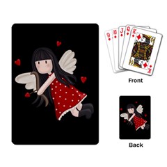 Cupid Girl Playing Card by Valentinaart