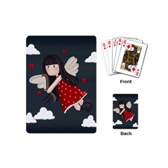 Cupid Girl Playing Cards (mini)  by Valentinaart