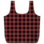 Coke Tartan Full Print Recycle Bags (L)  Back
