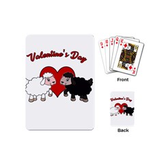 Valentines Day - Sheep  Playing Cards (mini)  by Valentinaart