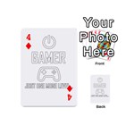 Gamer Playing Cards 54 (Mini)  Front - Diamond4