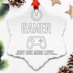 Gamer Ornament (snowflake) by Valentinaart