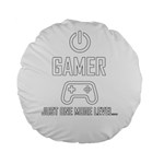 Gamer Standard 15  Premium Flano Round Cushions Back