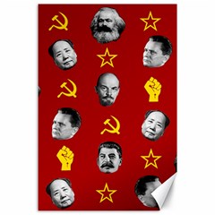 Communist Leaders Canvas 24  X 36  by Valentinaart