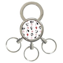 Communist Leaders 3-ring Key Chains by Valentinaart