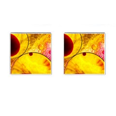 Abstract Water Oil Macro Cufflinks (square) by Nexatart