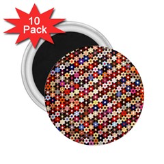 Mosaic Pattern Quilt Pattern 2 25  Magnet (10 Pack) by paulaoliveiradesign