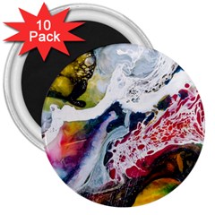 Abstract Art Detail Painting 3  Magnets (10 Pack)  by Nexatart