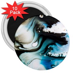 Abstract Painting Background Modern 3  Magnets (10 Pack)  by Nexatart