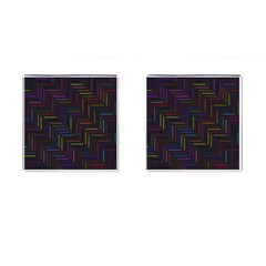 Lines Line Background Cufflinks (square) by Nexatart